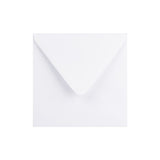 Hvid kuvert - Diamantklap 170x170 mm