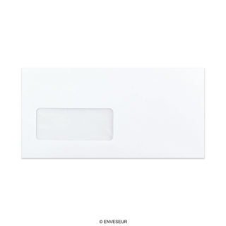 Hvid konvolut 110x220 mm (DL)