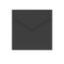 V-Flap Peel and Seal Envelopes Black 155 x 155 mm