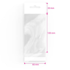 Cello Bags (With Header) Clear 120 x 65 mm