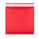 Coloured Kraft Paper Bubble Bag Mailers Red 165 x 165 mm