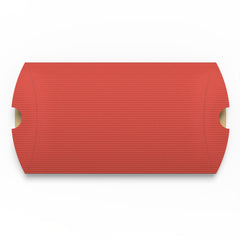 Corrugated Pillow Boxes Red 229 x 162 mm (C5)