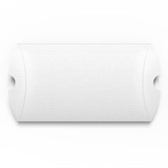 Corrugated Pillow Boxes White 229 x 162 mm (C5)
