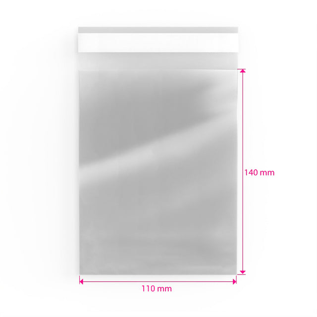 Cello Bags (Non-Header) Clear 140 x 110 mm