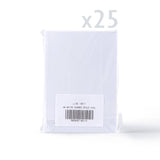 Hvide trefløjede kort med hamret struktur og ovalt udskåret vindue – pakke