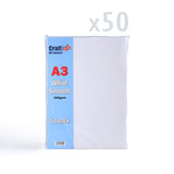 A3 Hvid Kort 300 g/m² pakke med 50 stk