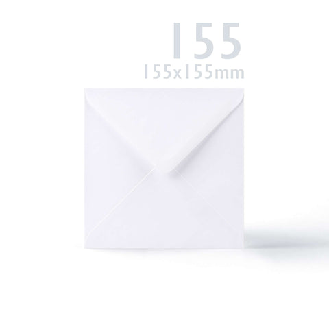 White Smooth Cards & Envelopes Pack White 121x121 mm + 120x120 mm