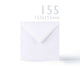 White Smooth Cards & Envelopes Pack White 121x121 mm + 120x120 mm