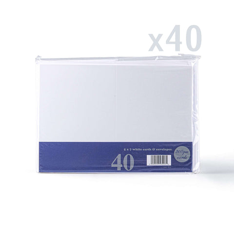 White Smooth Cards & Envelopes Pack White 121x121 mm + 120x120 mm