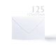 White Smooth Cards & Envelopes Pack White 121x121 mm + 120x120 mm