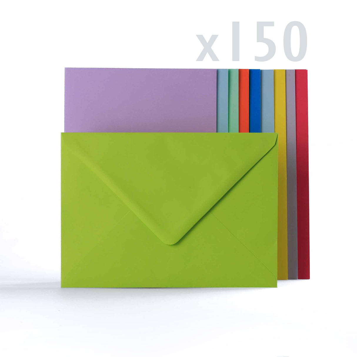 Kuverter i 10 assorterede farver, 100 g/m²