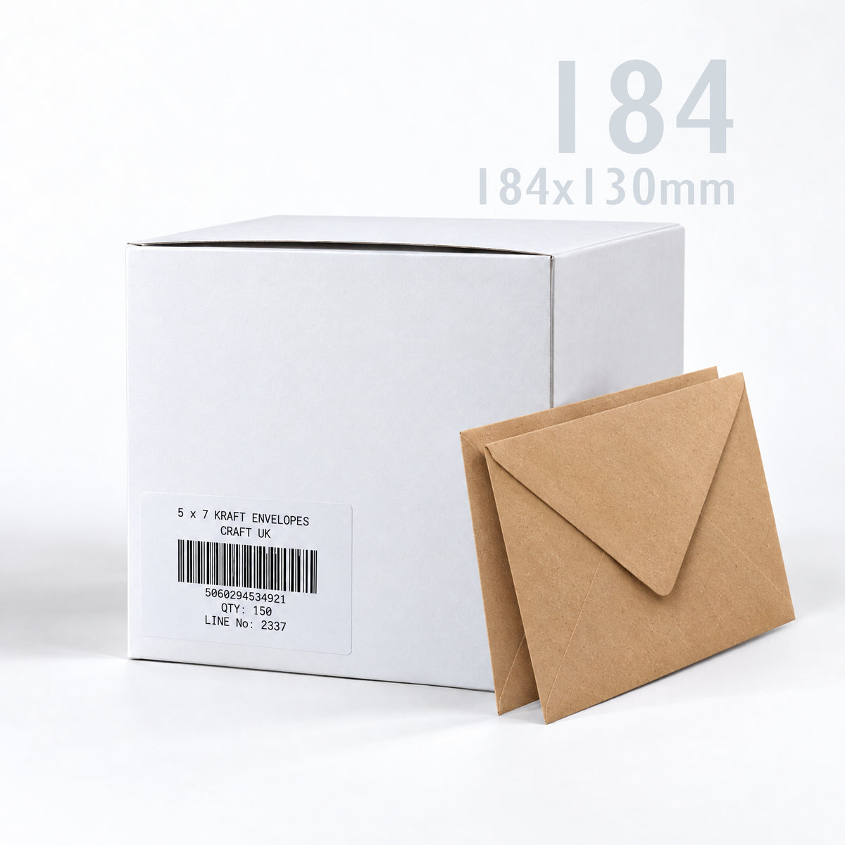 Kraft Kuverter 110 g/m² pakke med 150 stk