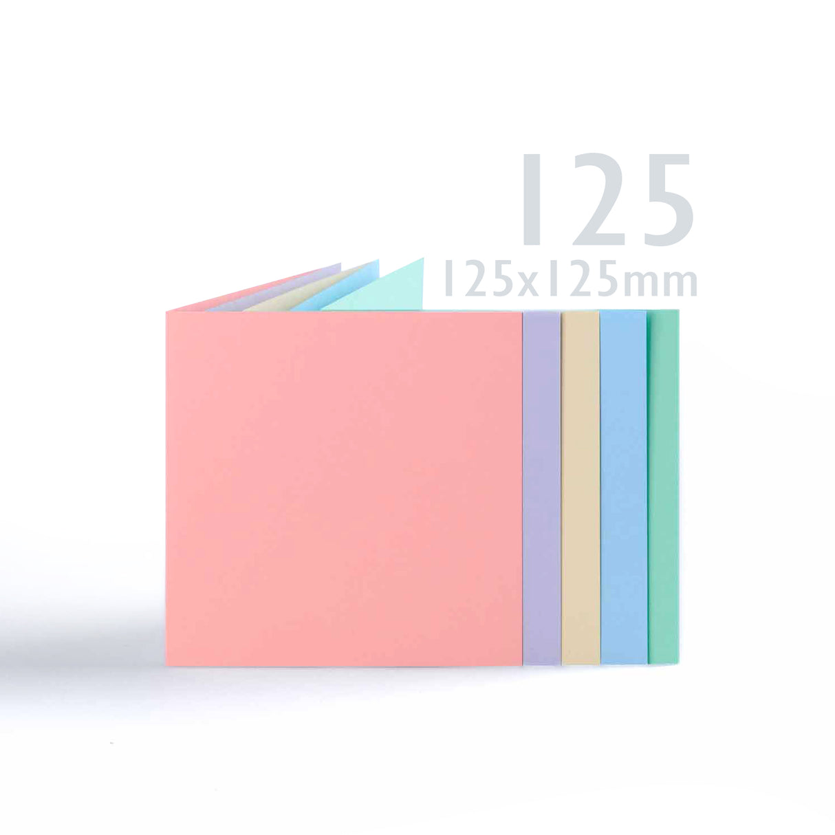 Assorterede pastelkort 225 g/m² & kuverter 100 g/m²
