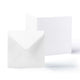 White Smooth Cards & Envelopes Pack White 130x130 mm + 125x125 mm