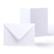 White Smooth Cards & Envelopes Pack White 148x210 mm + 162x229 mm