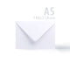 White Smooth Cards & Envelopes Pack White 121x121 mm + 120x120 mm