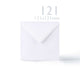 White Smooth Cards & Envelopes Pack White 121x121 mm + 120x120 mm