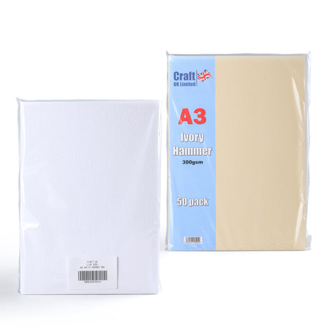 Hamret Kort 300 g/m² pakke med 50 stk