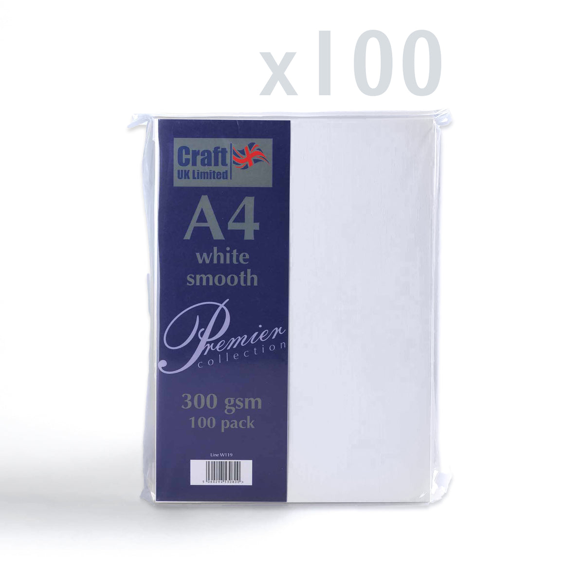 Kort 300 g/m² pakke med 100 stk