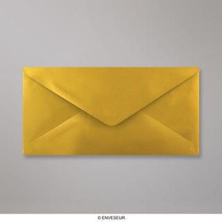 Metallisk guldkonvolut 110x220 mm (DL)