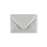 Metallisk sølvkonvolut 70x100 mm