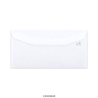 Hvid erhvervskonvolut 110x220 mm