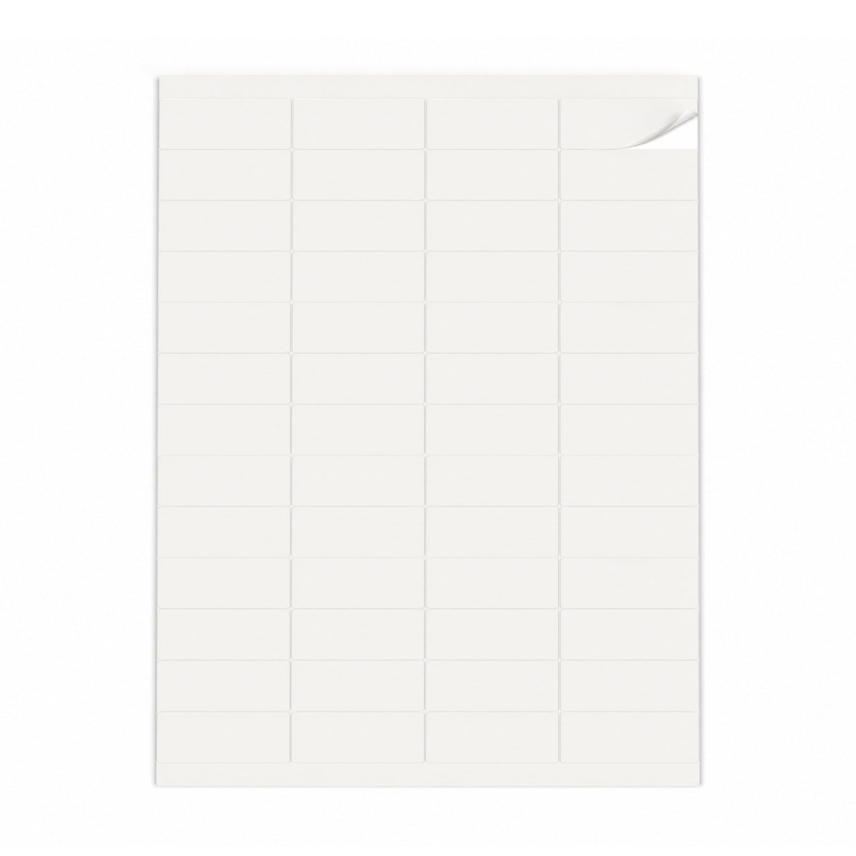 Hvide etiketpakker XS - 100 ark