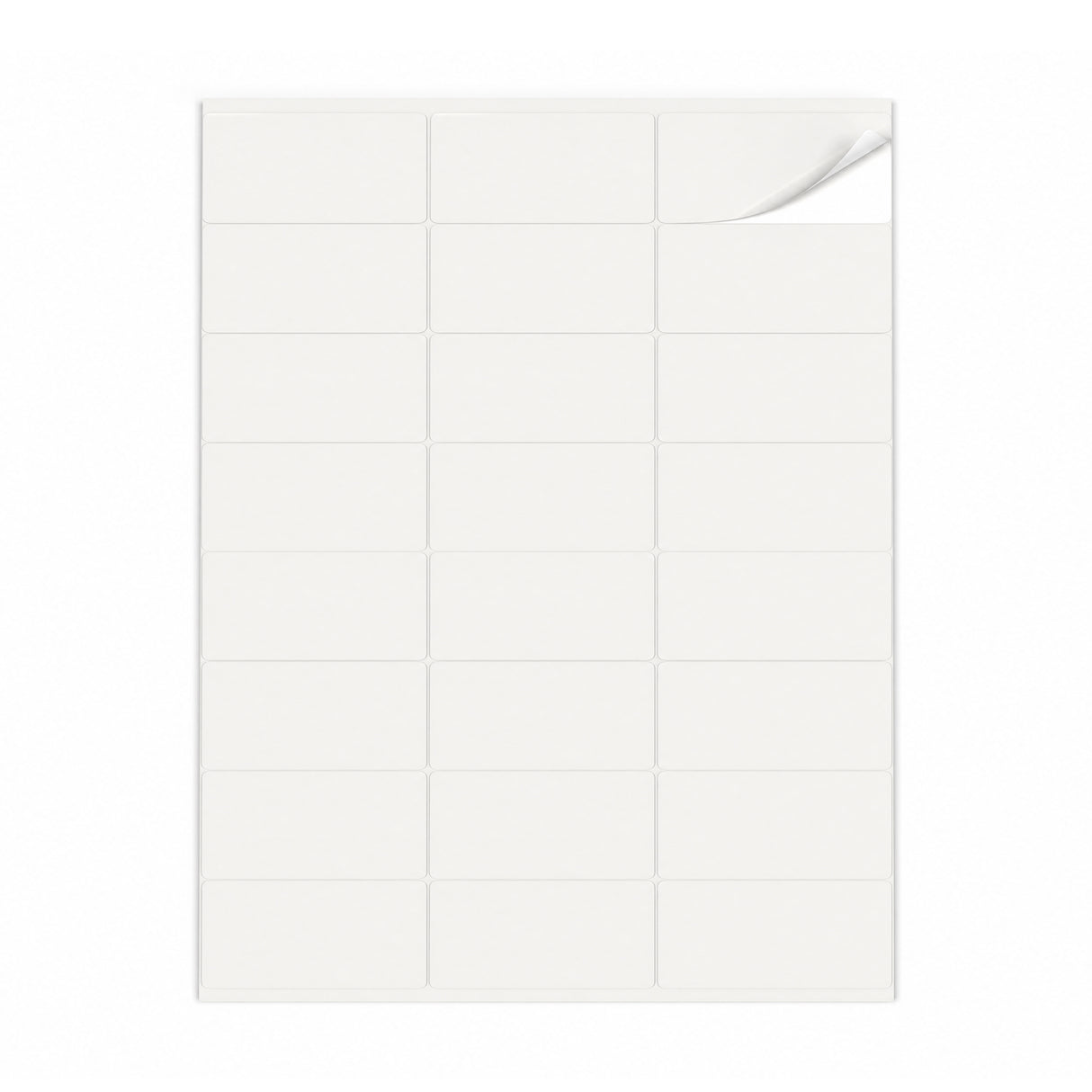 Hvide etiketpakker S - 100 ark