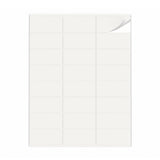 Hvide etiketpakker S - 100 ark
