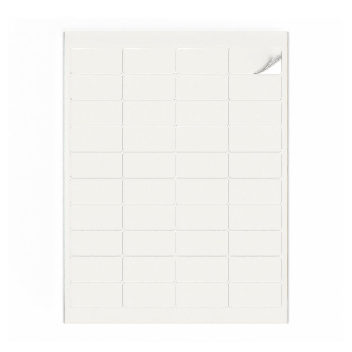 Hvide etiketpakker XS - 100 ark