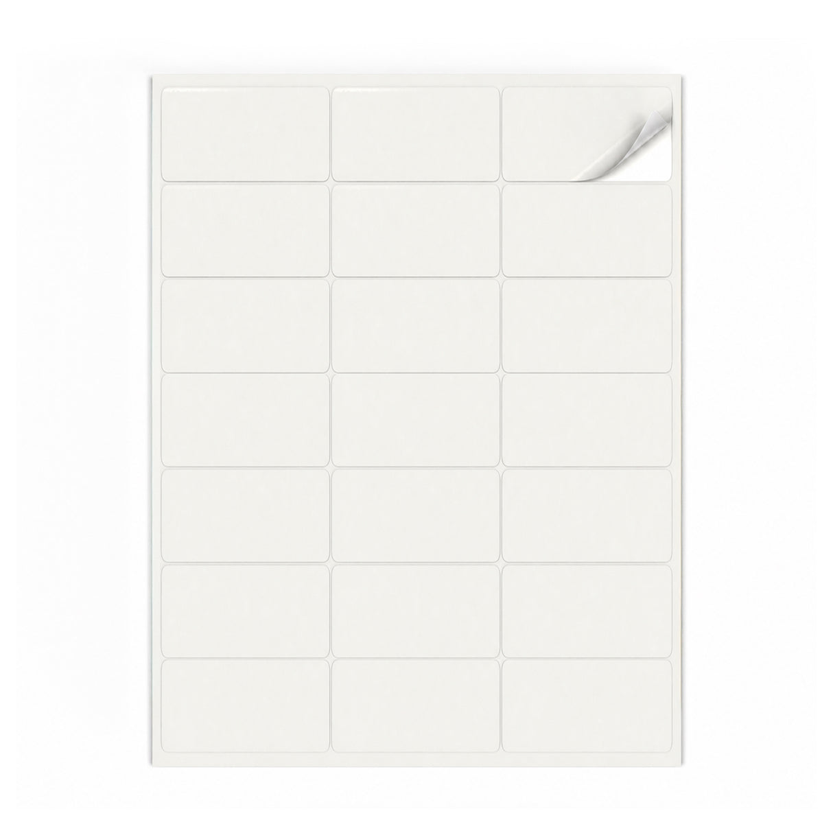 Hvide etiketpakker S - 100 ark