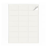Hvide etiketpakker S - 100 ark