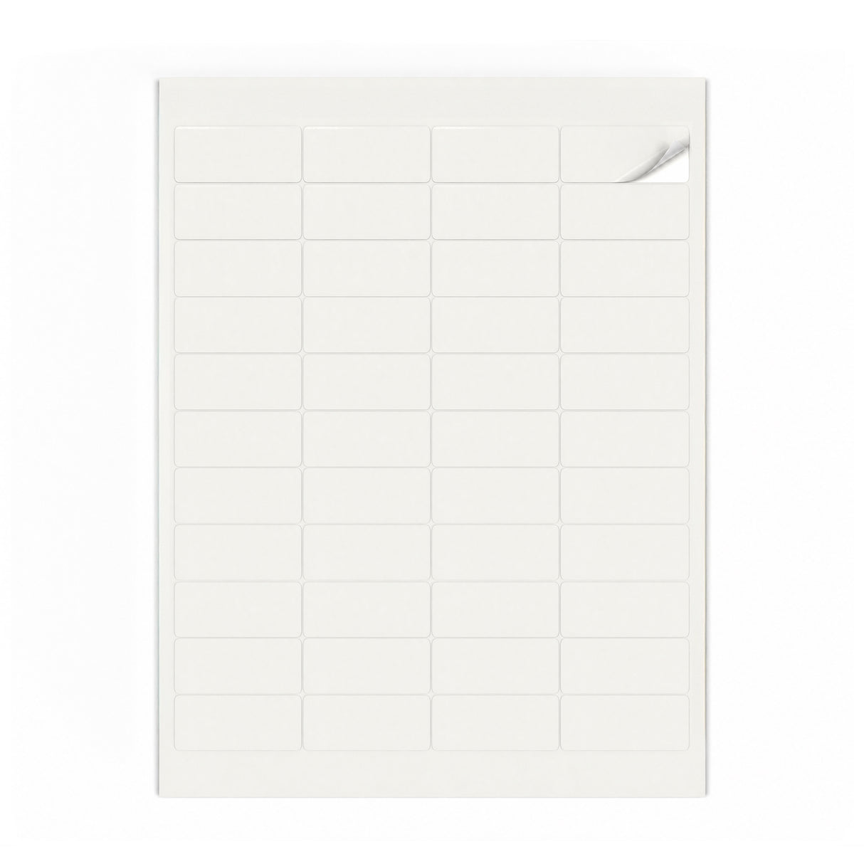 Hvide etiketpakker XS - 100 ark