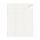 Hvide etiketpakker S - 100 ark
