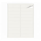 Hvide etiketpakker S - 100 ark