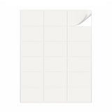 Hvide etiketpakker M - 100 ark