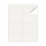 Hvide etiketpakker ML - 100 ark