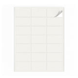 Hvide etiketpakker S - 100 ark