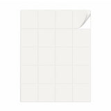 Hvide etiketpakker M - 100 ark