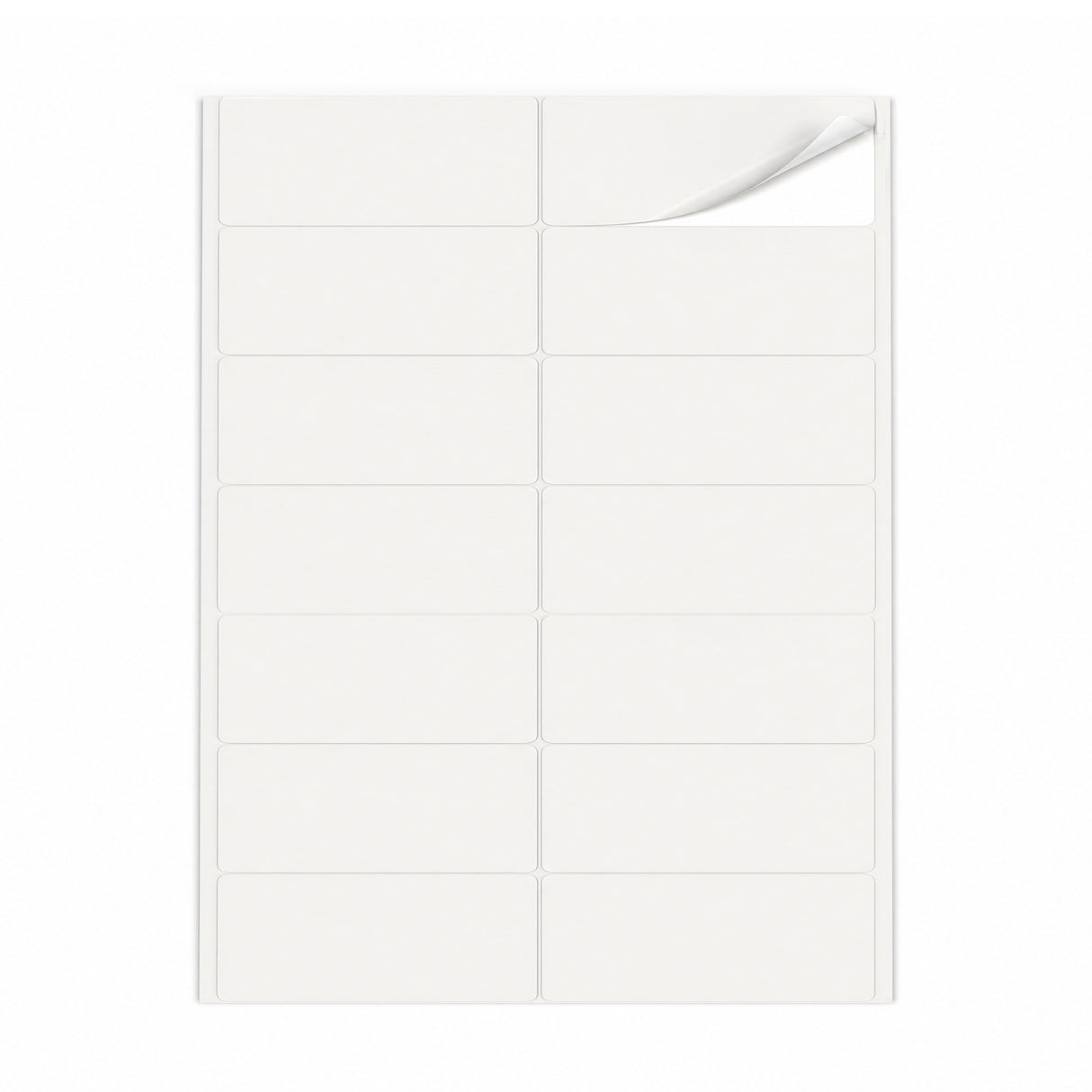 Hvide etiketpakker M - 100 ark
