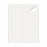 Hvide etiketpakker M - 100 ark