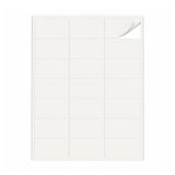 Hvide etiketpakker S - 100 ark