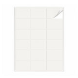 Hvide etiketpakker S - 100 ark
