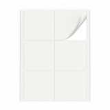 Hvide etiketpakker L - 100 ark