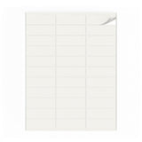 Hvide etiketpakker S - 100 ark