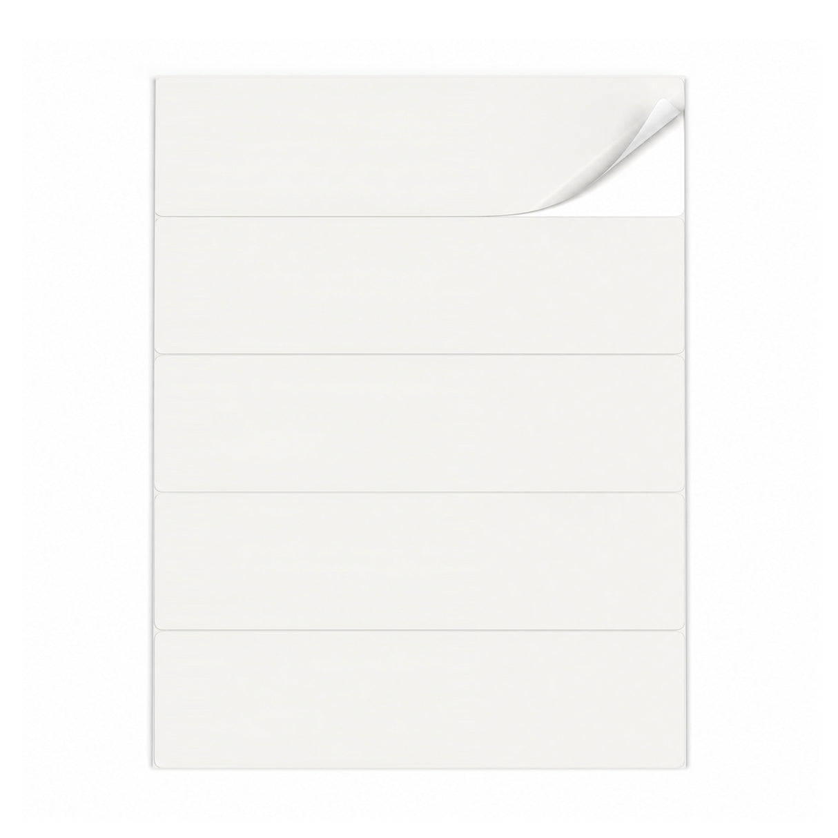 Hvide etiketpakker L - 100 ark