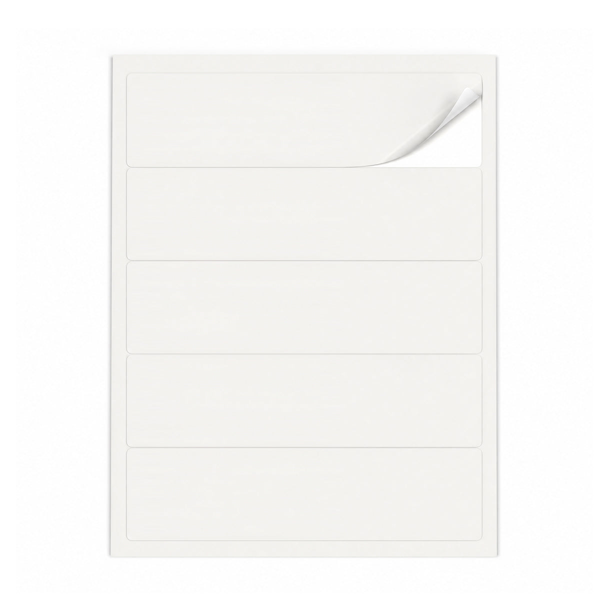 Hvide etiketpakker L - 100 ark