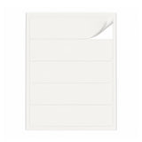 Hvide etiketpakker L - 100 ark