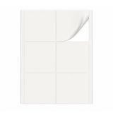 Hvide etiketpakker L - 100 ark
