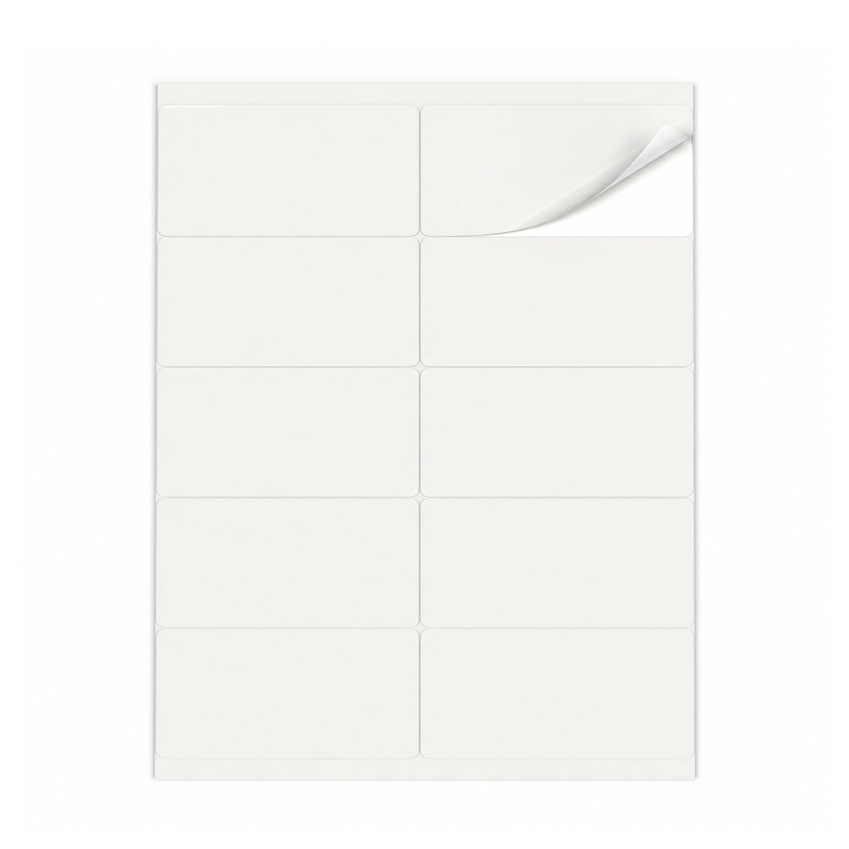 Hvide etiketpakker ML - 100 ark